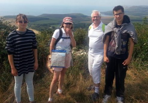 Hiking as teenagers The Woodward family on a hiking holiday